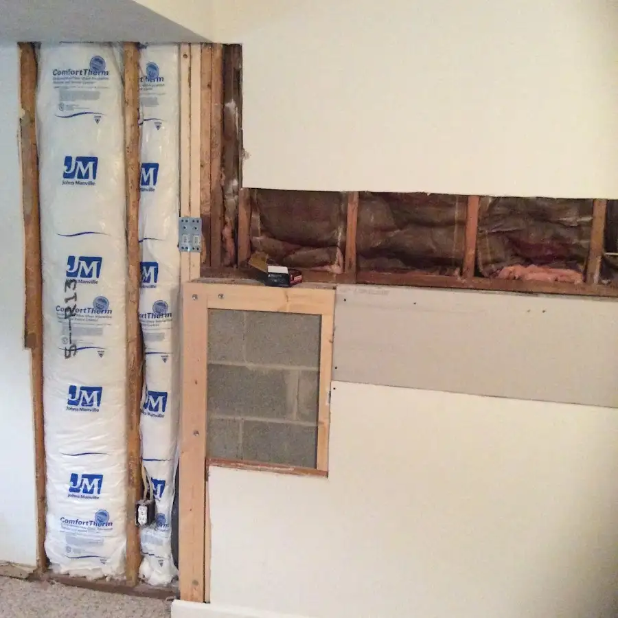 Wall insulation replacement during Contents Cleaning & Restoration in Horseheads